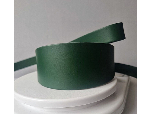 Deep Green - Whippet Leather Collar - Size S